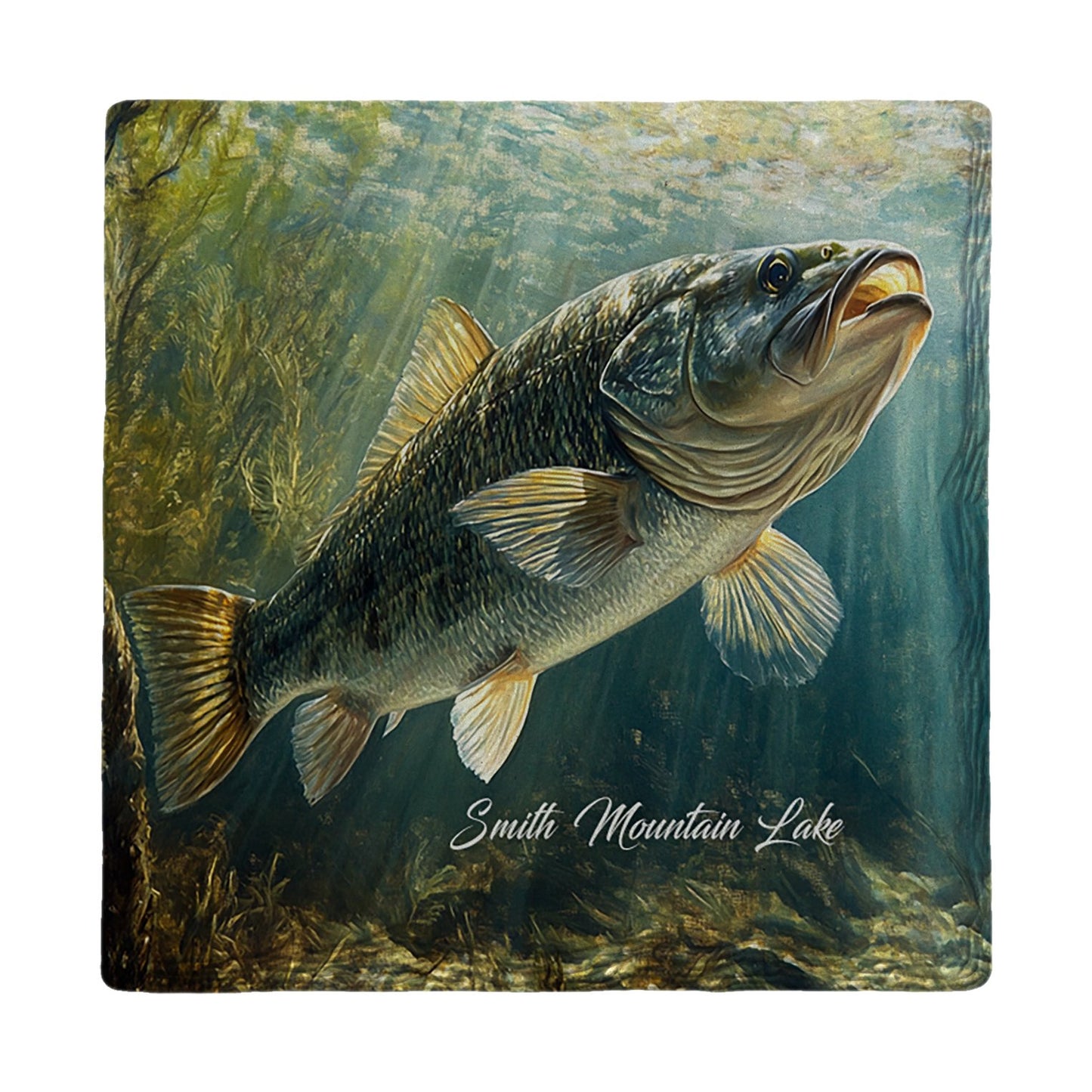 Sunlit Largemouth Bass | Ceramic Drink Coaster