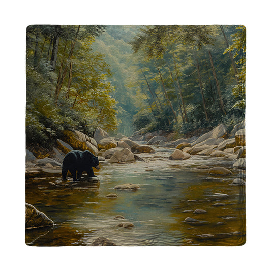 Black Bear Creek | Ceramic Drink Coaster