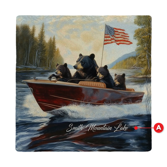 Black Bear Family Boat Cruise | Drink Coaster