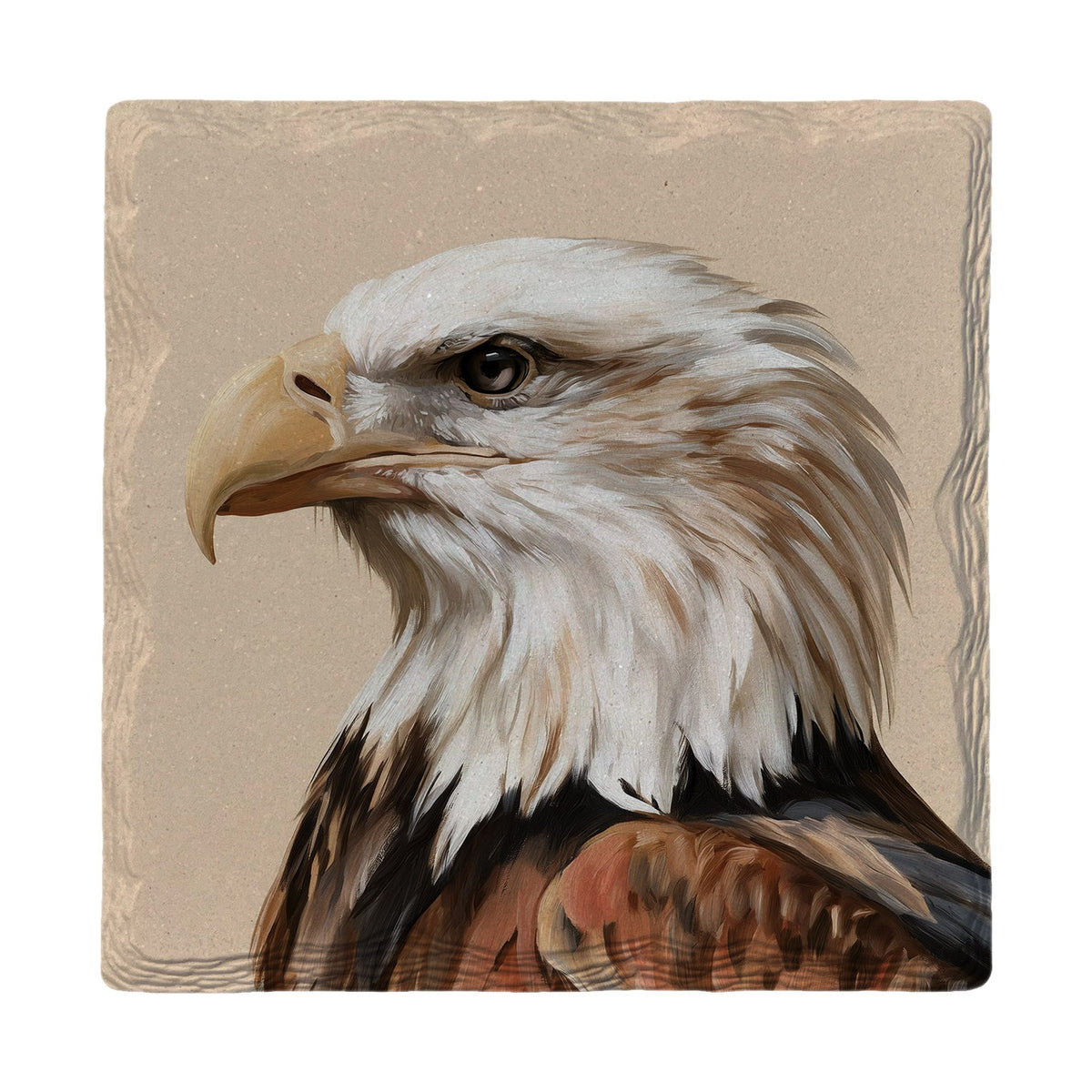 Bald Eagle Portrait | Absorbent Ceramic Drink Coaster
