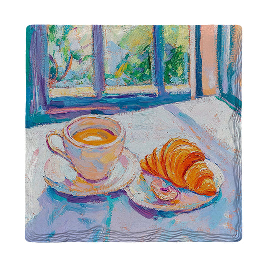 Calm Mornings | Ceramic Drink Coaster