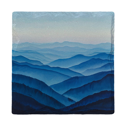 Blue Ridge Watercolor | Ceramic Drink Coaster