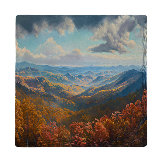 Blue Ridge Fall Mountains | Ceramic Drink Coaster