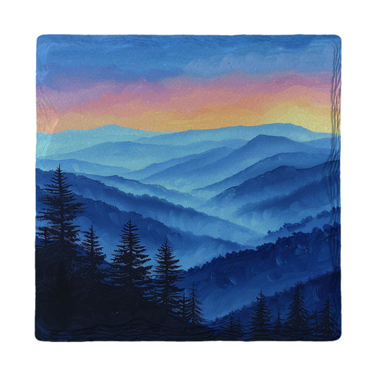 Blue Ridge Sunrise | Ceramic Drink Coaster