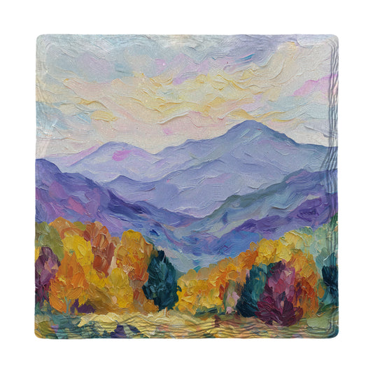 Blue Ridge Impasto | Ceramic Drink Coaster