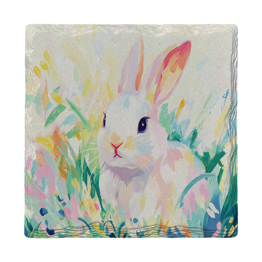 Pastel Bunny | Ceramic Drink Coaster