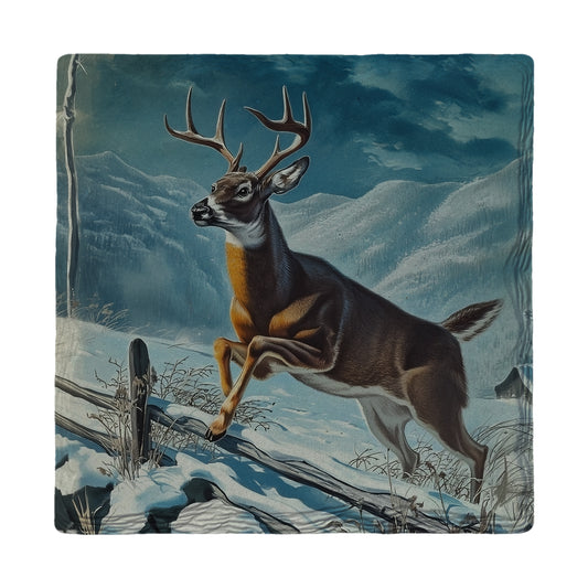 Winter Buck | Ceramic Drink Coaster