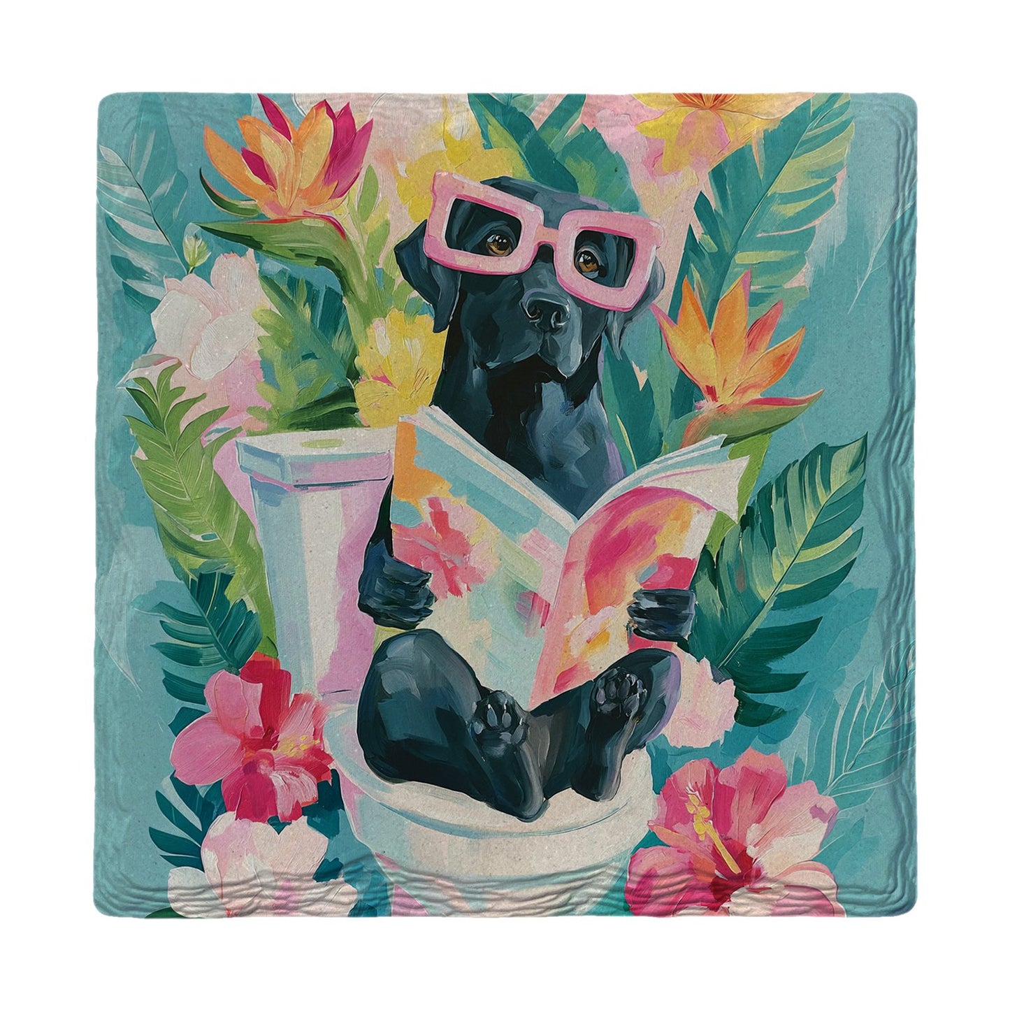 Bathtub Book Lab | Ceramic Drink Coaster