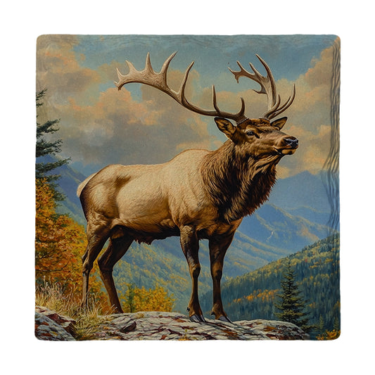 Big Bull Elk | Ceramic Drink Coaster