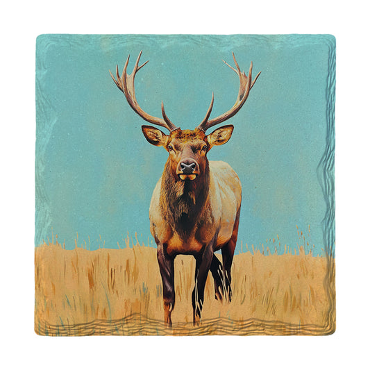 Modern Elk | Ceramic Drink Coaster