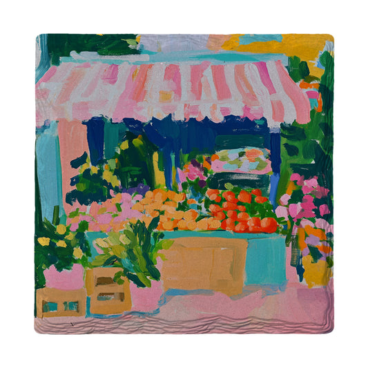 Farmers Market | Ceramic Drink Coaster