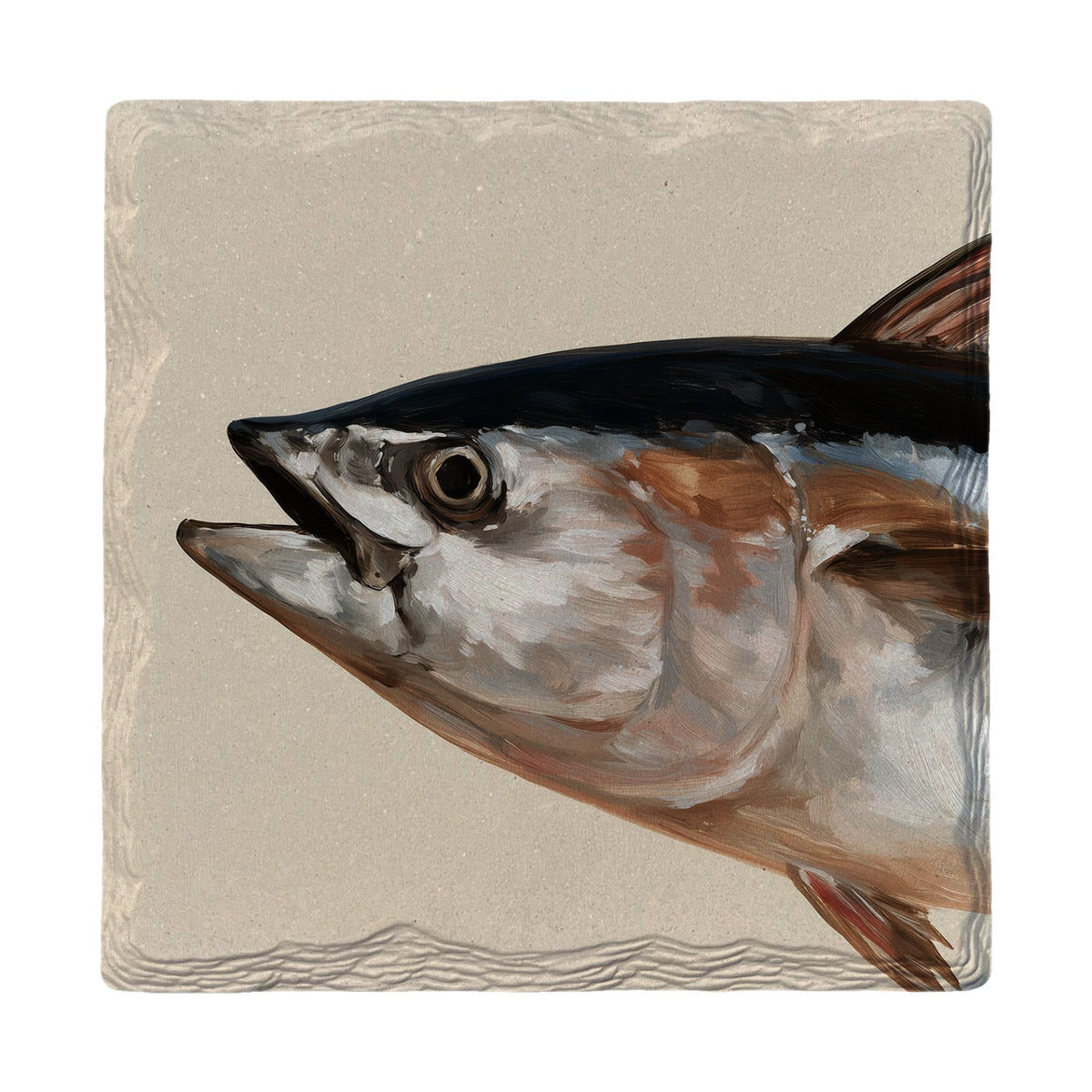 Bluefin Tuna Portrait | Absorbent Ceramic Drink Coaster
