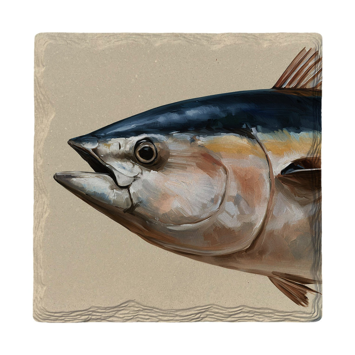 Tuna Portrait | Absorbent Ceramic Drink Coaster