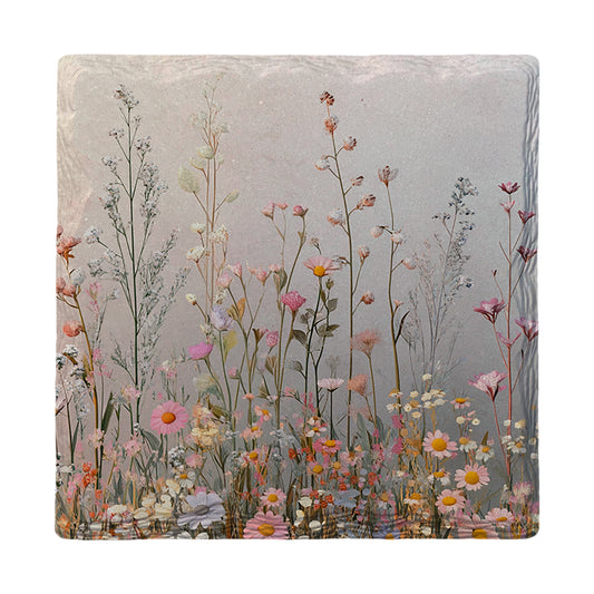 Wildflowers Mist | Ceramic Drink Coaster