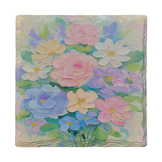 Pastel Bouquet | Ceramic Drink Coaster
