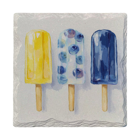 Trio of Popsicles | Ceramic Drink Coaster