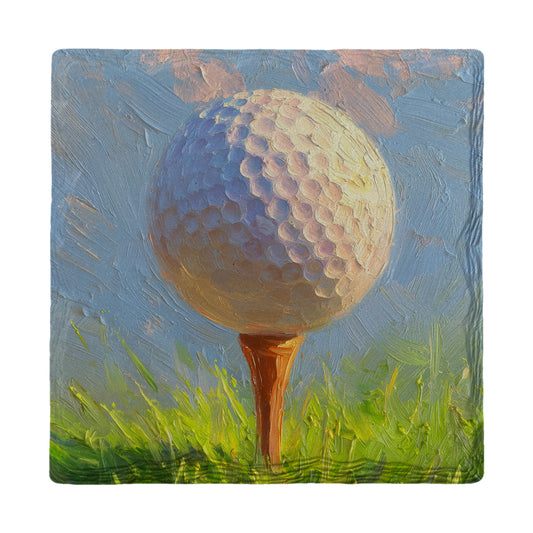On the Tee | Ceramic Drink Coaster