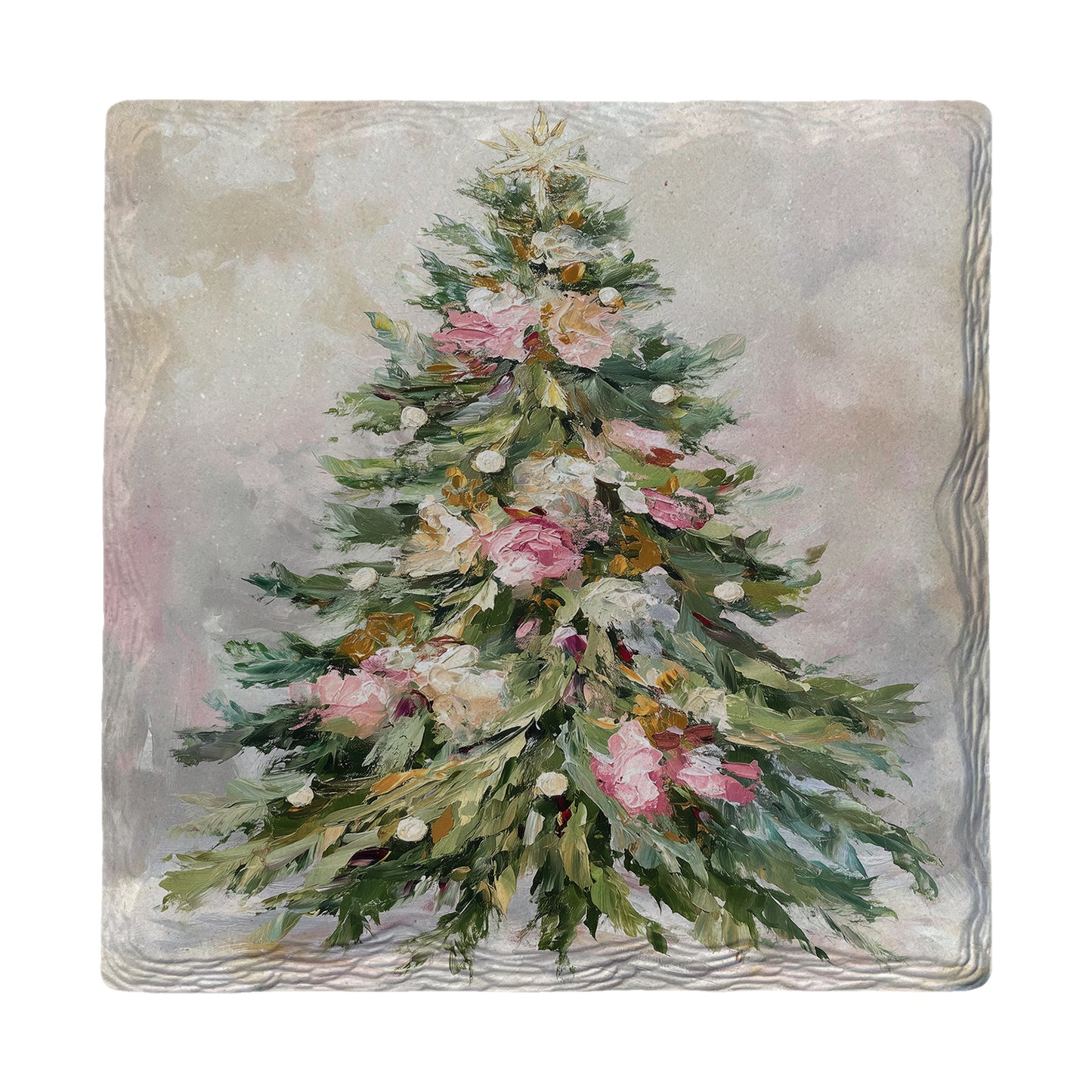 Impasto Christmas Tree | Ceramic Drink Coaster