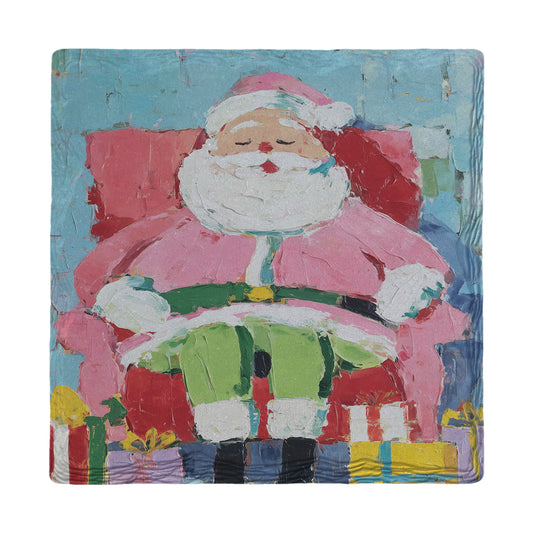 Santa's Christmas Slumber | Ceramic Drink Coaster