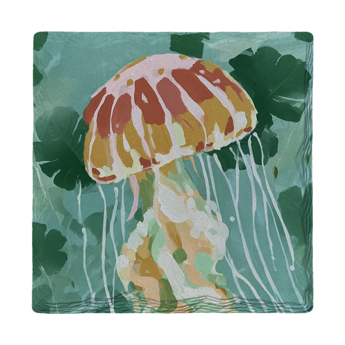 Drifting Jellyfish | Ceramic Drink Coaster