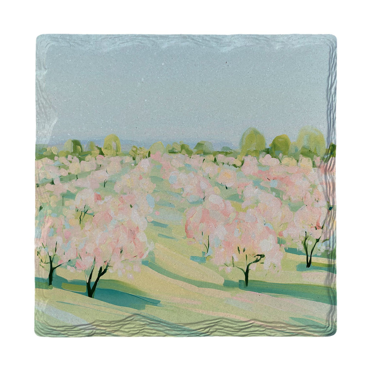 Blossoming Orchard | Absorbent Ceramic Drink Coaster