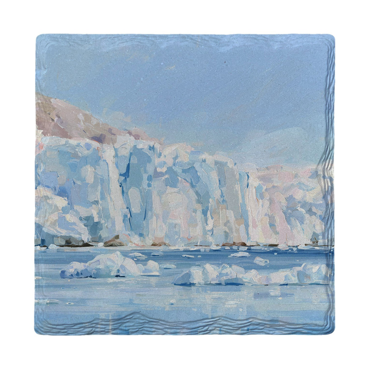 Tidewater Glacier | Absorbent Ceramic Drink Coaster