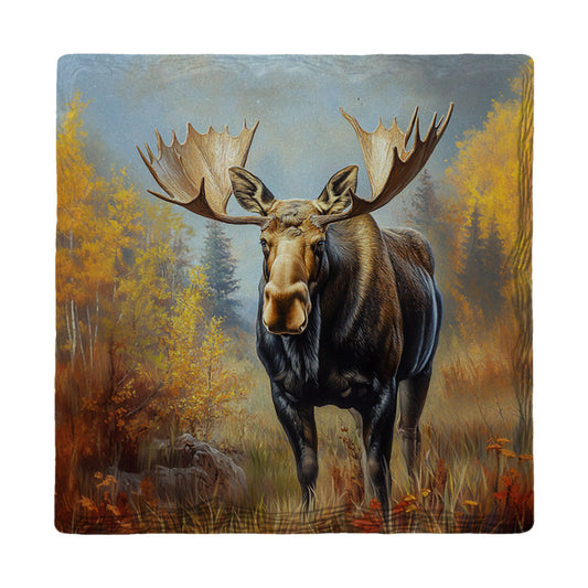 Golden Moose | Ceramic Drink Coaster