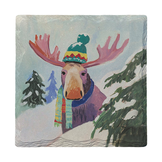 The Cutest Moose | Ceramic Drink Coaster