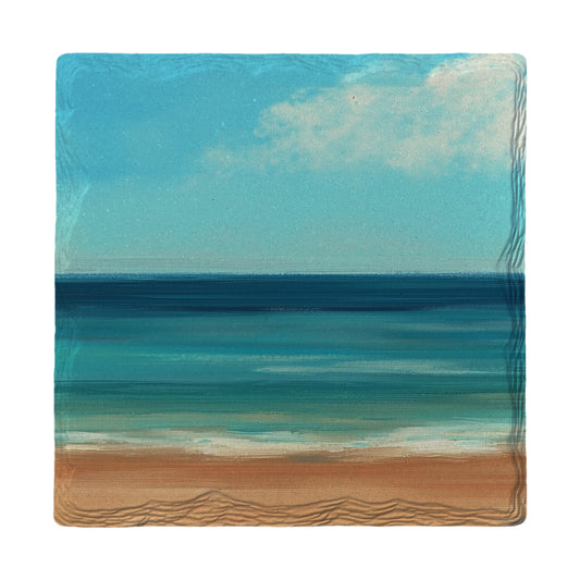 Minimalist Beachscape | Ceramic Drink Coaster