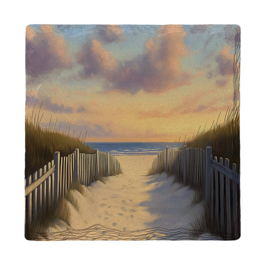 Beach Path | Ceramic Drink Coaster