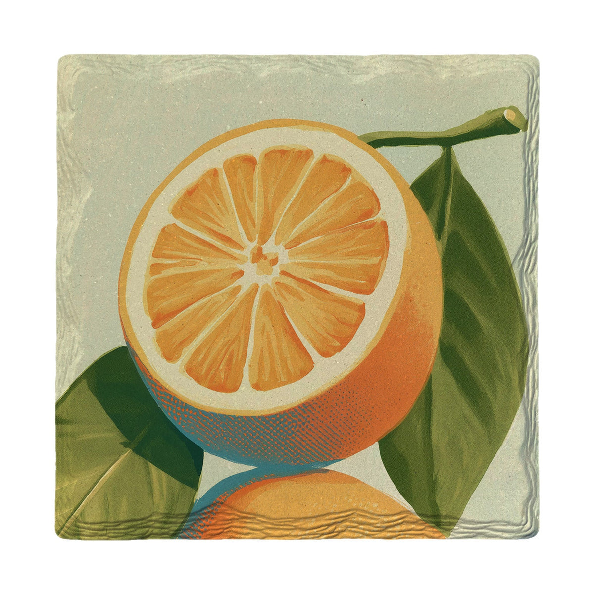 Orange Citrus Stack | Absorbent Ceramic Drink Coaster