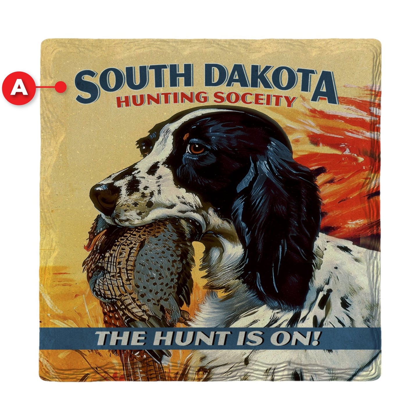 South Dakota Hunting Dog | Ceramic Drink Coaster