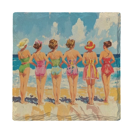 Vintage Seaside Chic | Ceramic Drink Coaster
