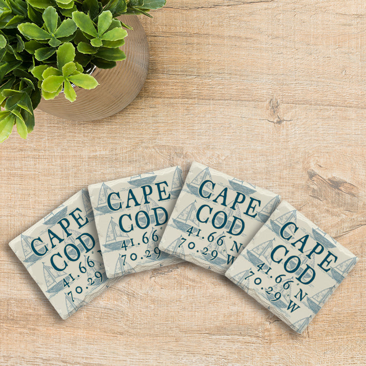 Customizable Sailboat Pattern | Drink Coaster