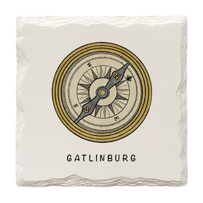 Customizable Compass Doodle | Drink Coaster