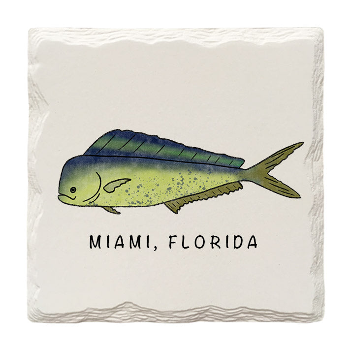 Customizable Mahi Doodle | Drink Coaster