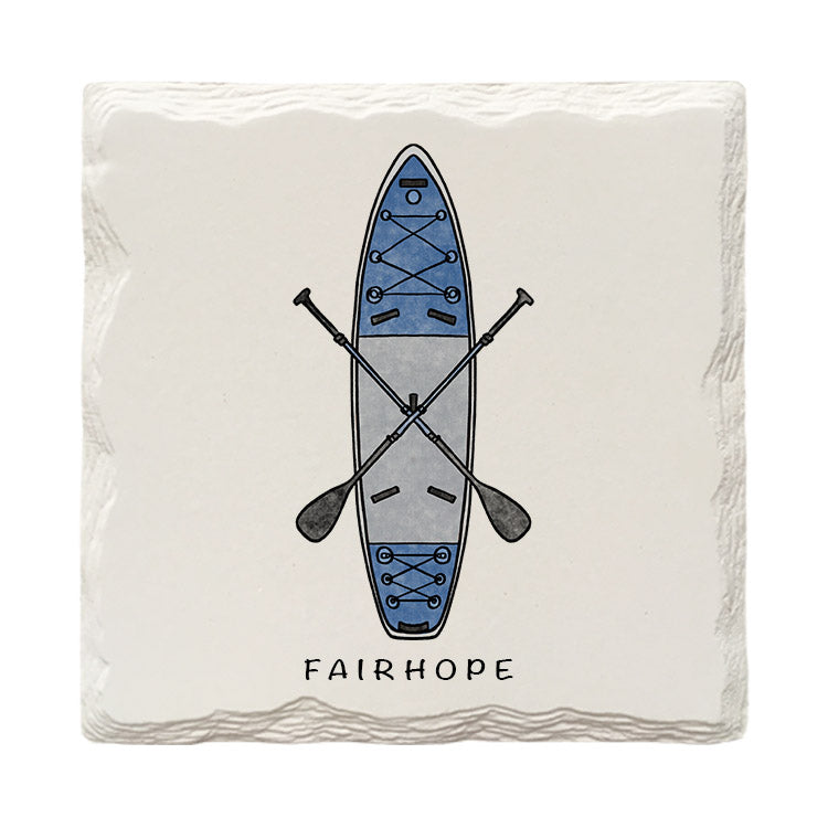 Customizable Paddle Board Doodle | Drink Coaster
