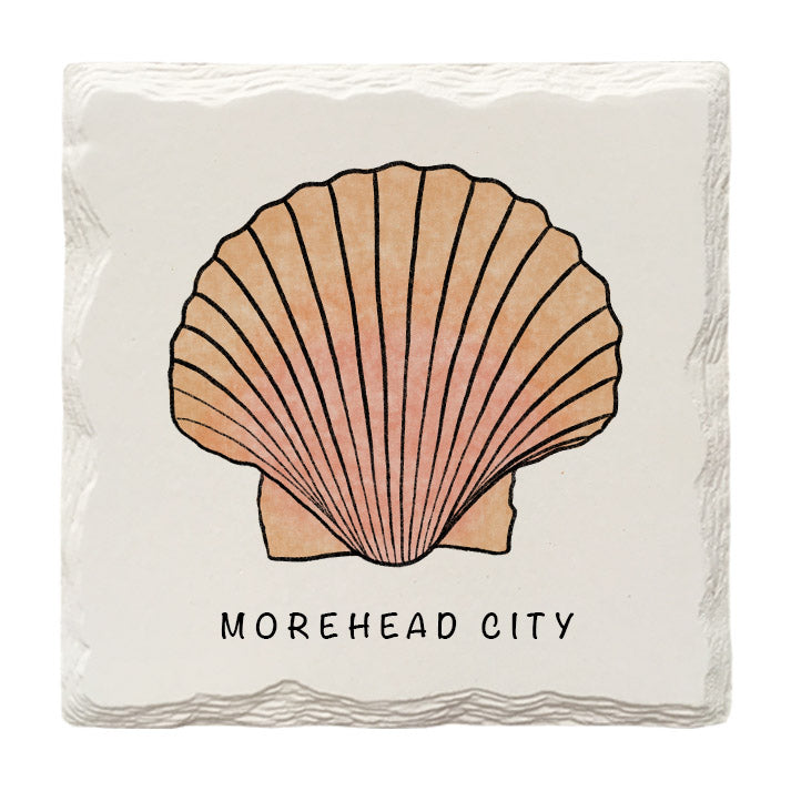 Customizable Seashell Doodle | Drink Coaster