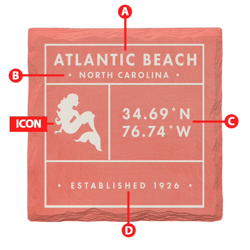Customizable 'Fun Facts' Coral | Drink Coaster