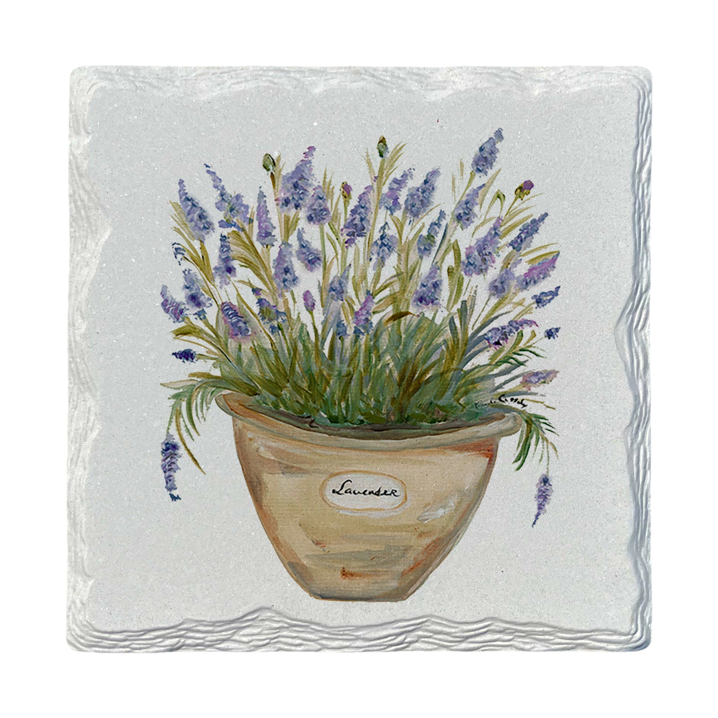 Pamela Cassidy | Pot of Lavender | Drink Coaster