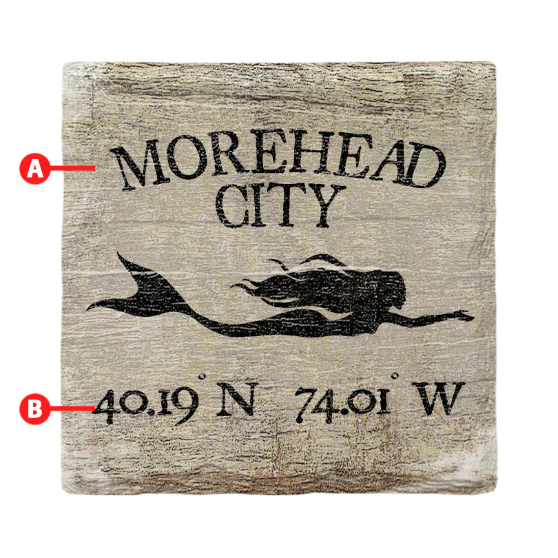 Customizable Mermaid | Drink Coaster