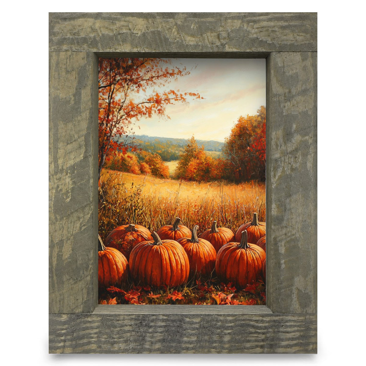 Autumn Glow | Real Wood Framed Wall Art Print