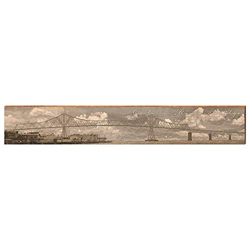 Astoria Megler Bridge Stretch Home Decor Art Print on Real Wood Each
