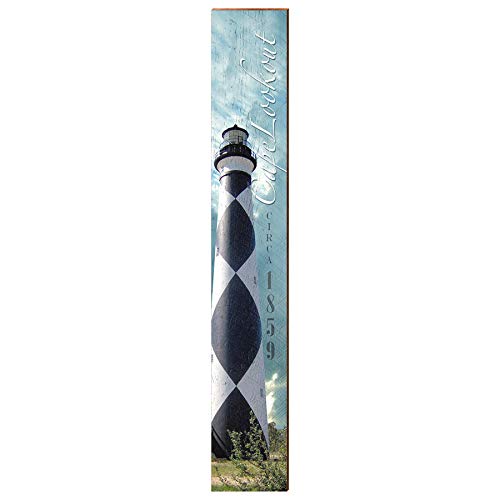 Cape Lookout Lighthouse | Wall Art Print on Real Wood