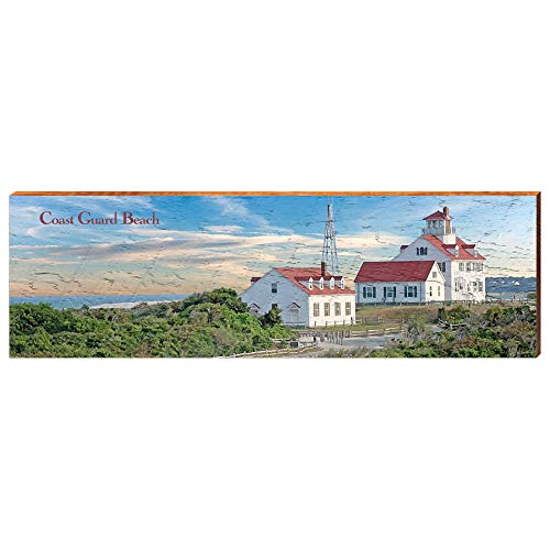 Coast Guard Beach, Massachusetts Wooden Sign | Wall Art Print on Real Wood