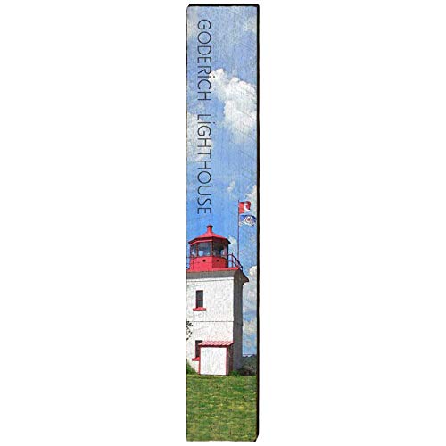 Goderich Lighthouse Home Decor Art Print on Real Wood