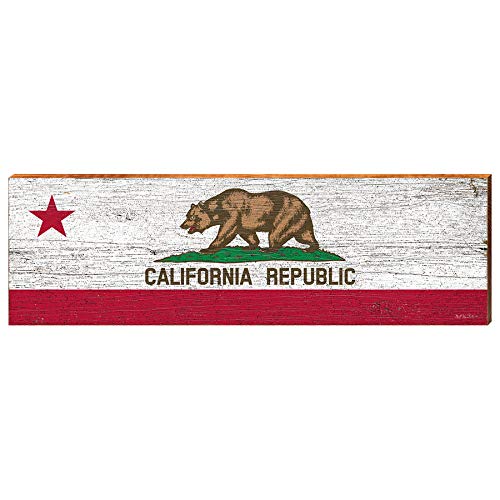 California Flag Wooden Sign | Wall Art Print on Real Wood
