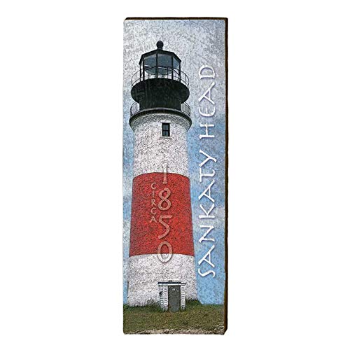 Sankaty Head Lighthouse Home Decor Art Print on Real Wood