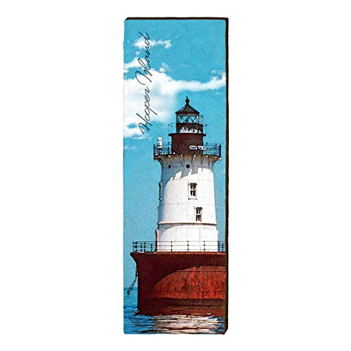 Hooper Island Lighthouse Home Decor Art Print on Real Wood