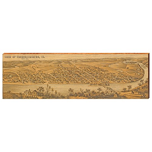 Fredericksburg, Virginia | Wall Art Print on Real Wood